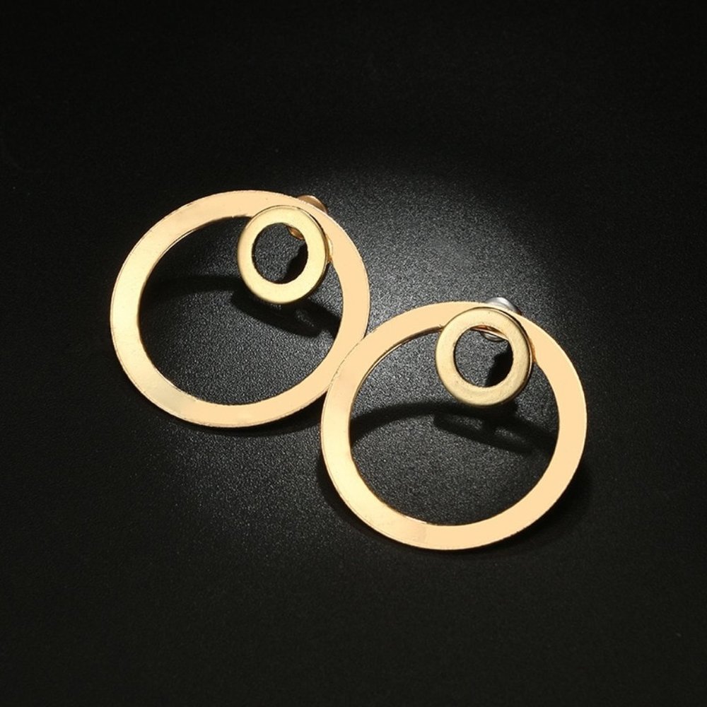 Earrings Women Circle Bohemian Hoop Drop Cute Trendy Jewelry - Picture 4 of 7